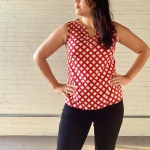 Banana Republic, pattern blouse.